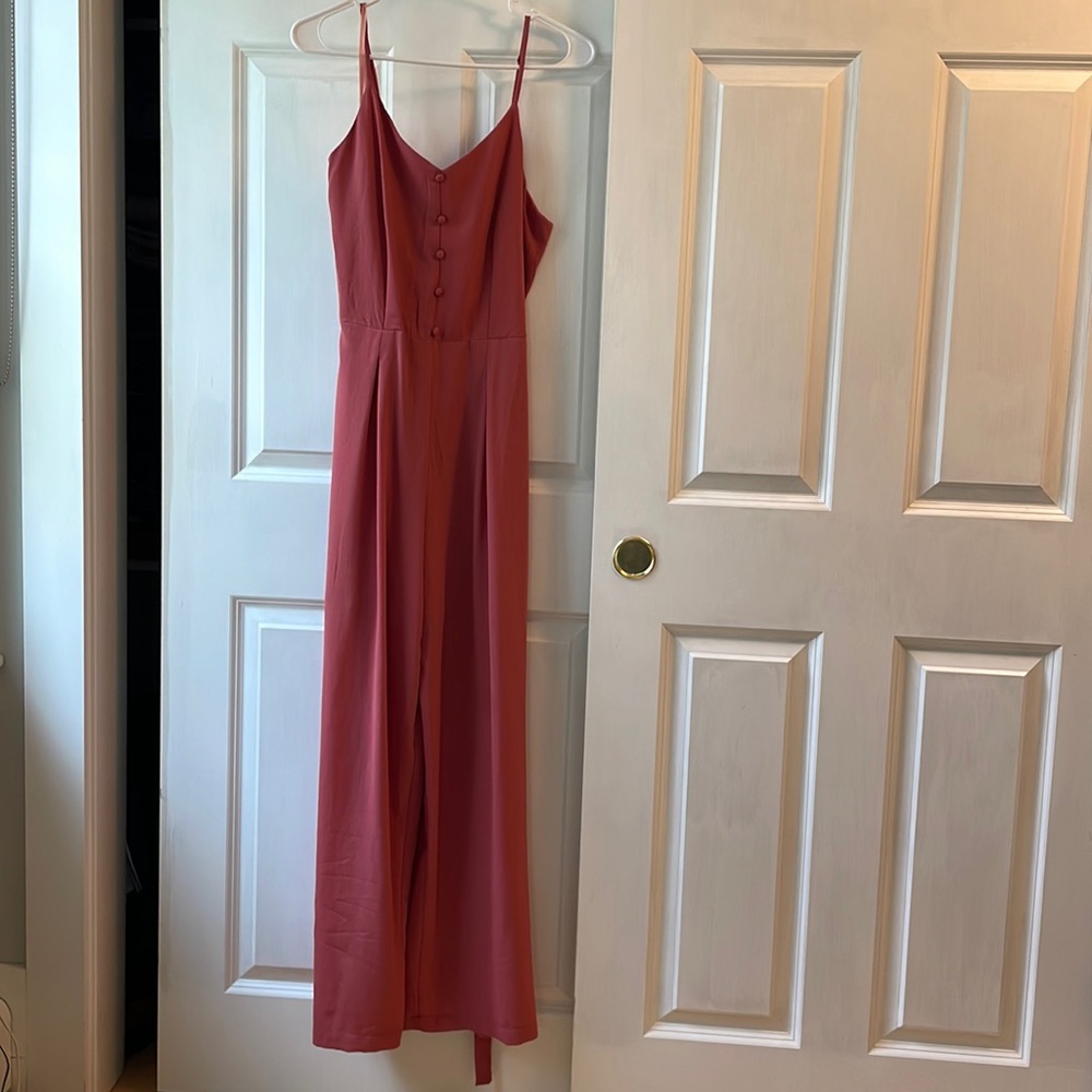 Pants jumper dress by Monteau Los Angeles.
